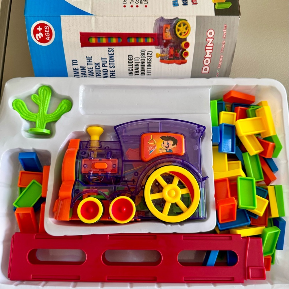 Battery operated Domino Train | Domino Run Toy with Multiple Actions | EUC